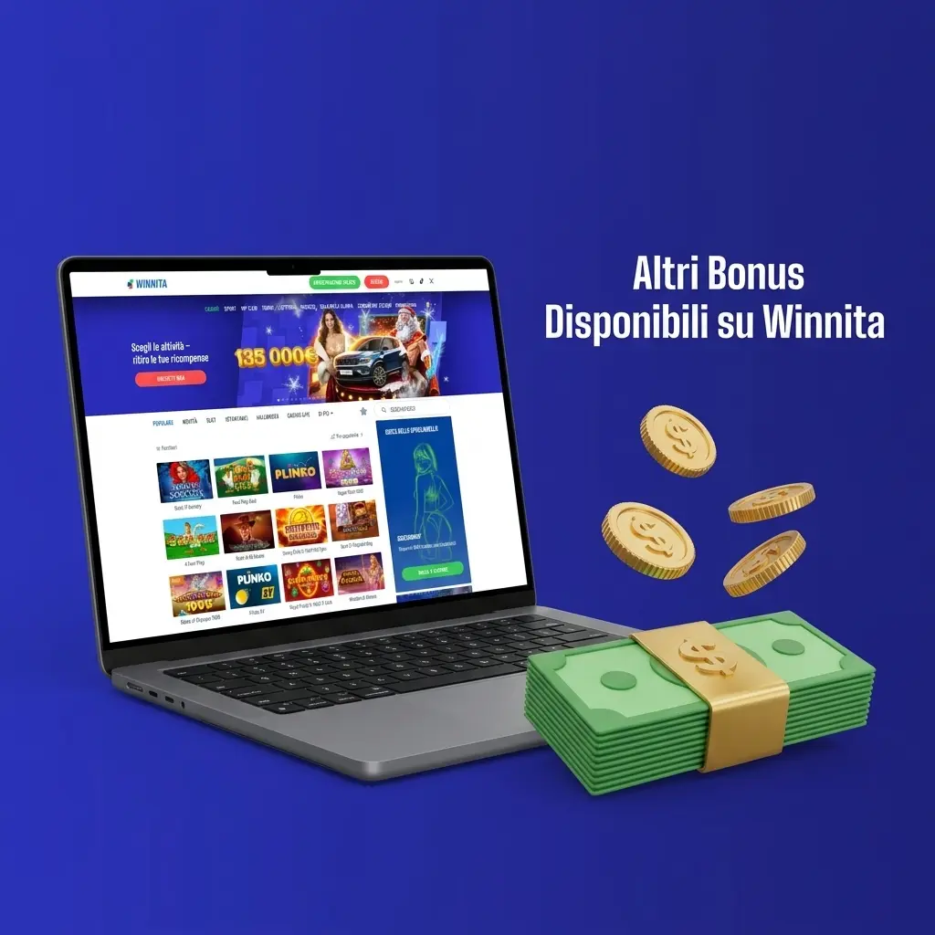 Promozioni Winnita: bonus ricarica, cashback, free spins, VIP e tornei slot per giocatori italiani